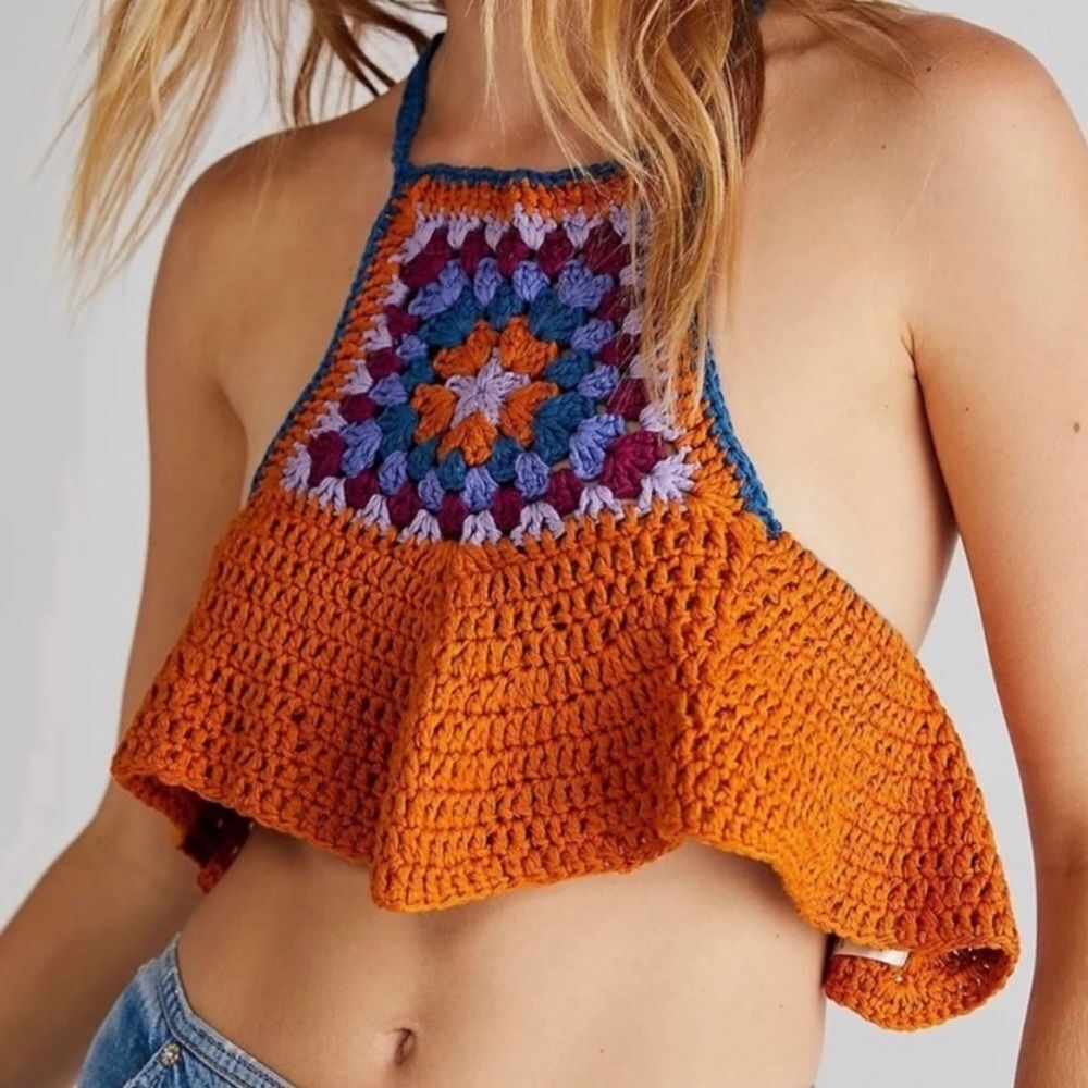 Free People Bella Crochet Top. Small